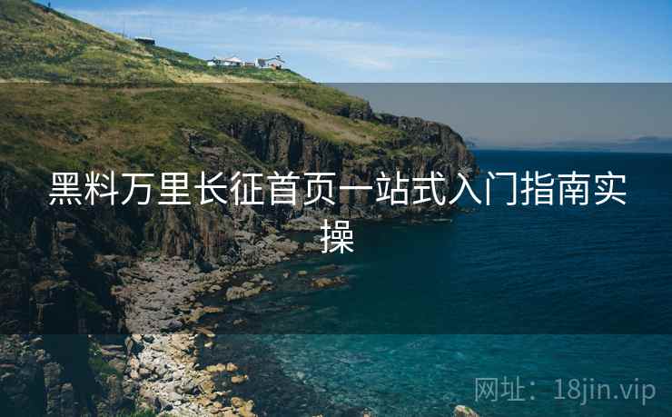 黑料万里长征首页一站式入门指南实操  第1张