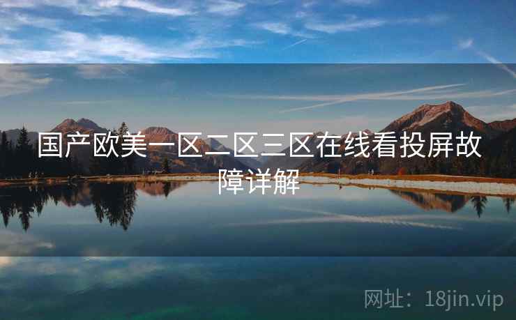 国产欧美一区二区三区在线看投屏故障详解  第2张