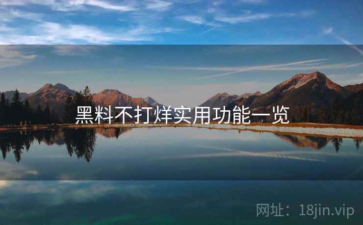黑料不打烊实用功能一览  第1张