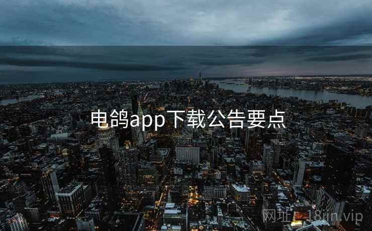 电鸽app下载公告要点  第2张